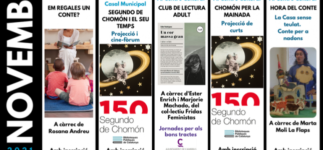 La Biblioteca de Cambrils conmemora el 150 aniversario del nacimiento de Segundo de Chomón. La Biblioteca de Cambrils conmemora el 150 aniversario del nacimiento de Segundo de Chomón.