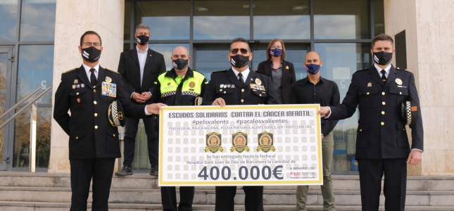 La campaña de los escudos solidarios contra el cáncer infantil recauda 400.000 euros para la investigación.